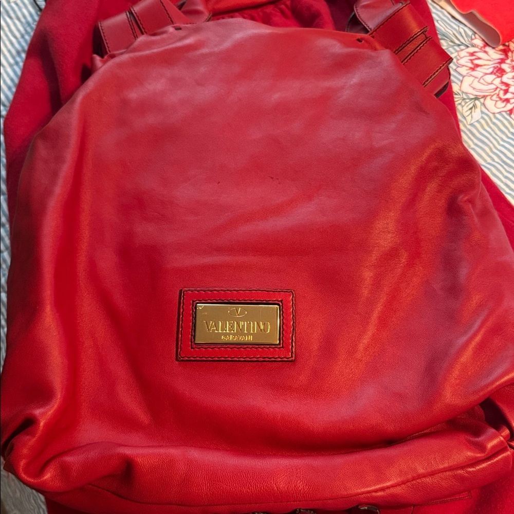 Valentino Garavani Red Rose Leather Bag - Picture 2 of 7